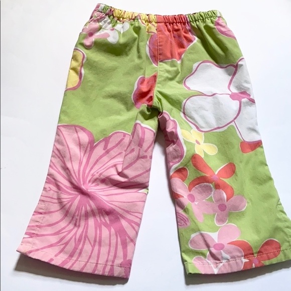 Lilly Pulitzer Toddler Girl Cotton Capri Pants - Picture 6 of 8